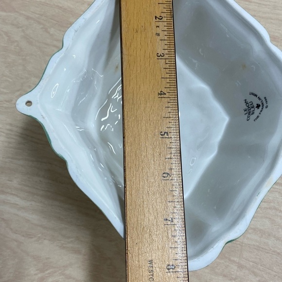 VINTAGE LE CORDON BLEU 1986 THE FRANKLIN MINT PORCELAIN FLORAL LAMB MOLD DECOR - Picture 6 of 7